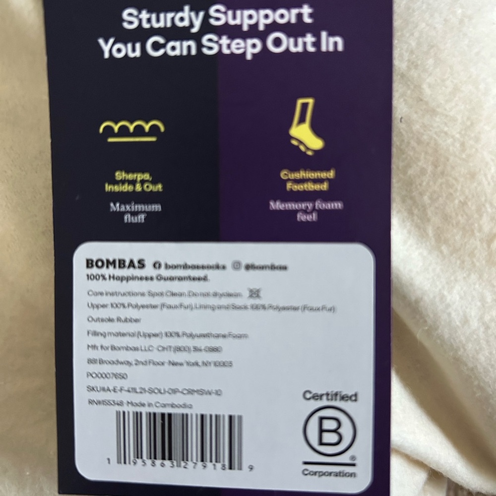 Bombas Sunday Slippers NWT size 10 - Picture 7 of 7
